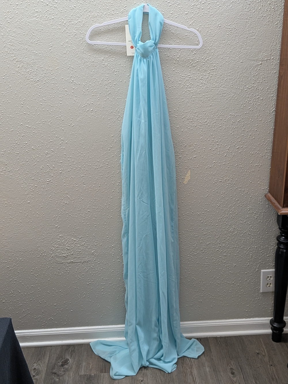 NWT Aqua Blue Chiffon Jumpsuit